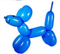 气球造型教程 可爱小狗狗气球造型图解