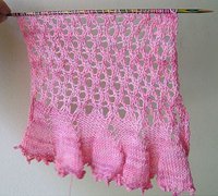 荷叶边围巾的编织方法 围巾编织教程