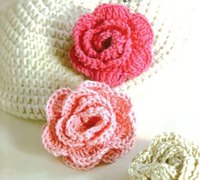 玫瑰花的毛线编织方法 手工编织玫瑰花