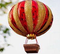 漂亮可爱的热气球挂饰手工制作图解