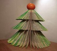 废旧书本diy创意独特的圣诞树