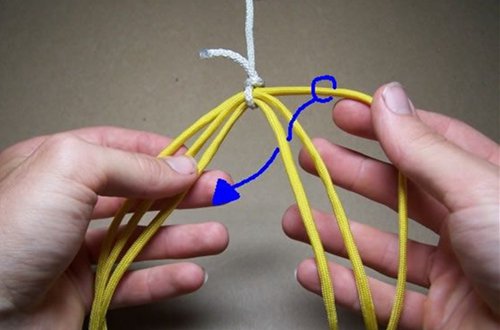 六股绳的编法图解2