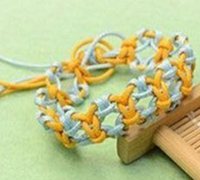 小清新风格的编绳手绳手链编织图解