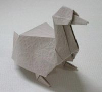 小鸭子折纸手工教程图解 逼真霸气