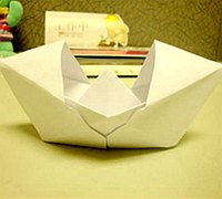 乌篷船的折法 手工折纸船图解