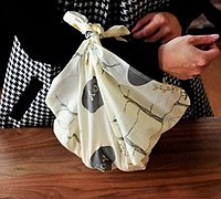 一块布快速变成创意环保超市购物袋