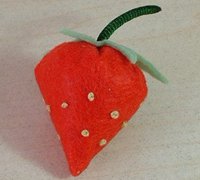 不织布草莓做法 布艺草莓制作方法