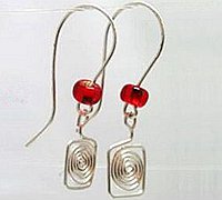 金属丝绕线手工耳环制作教程