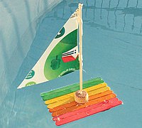 DIY冰棒棍帆船玩具手工制作教程
