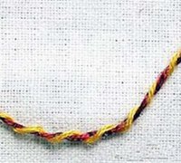 刺绣基础针法（10）之鞭打背绣教程