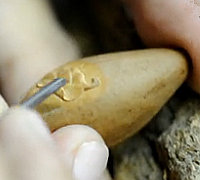 橄榄核手工雕刻叶子视频教程
