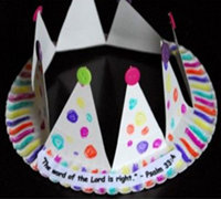 一次性纸盘DIY派对小皇冠儿童创意小手工