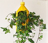 旧塑料瓶手工制作创意悬挂花盆
