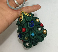 迷你版圣诞树钥匙挂件制作方法