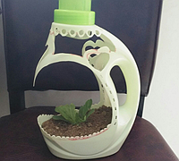 洗衣液瓶子做花盆 塑料瓶改造小花盆教程