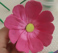 粉色太阳菊粘土制作方法