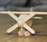 木头小飞机制作 直升飞机模型手工教程