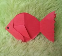 折纸小金鱼教程 金鱼的折法