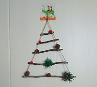 木头圣诞树 圣诞树挂饰制作
