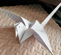 折纸手工之飞的千纸鹤